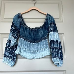 Free People smocked blouse